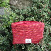 Red Stripe Harris Tweed Coin Purse thumbnail
