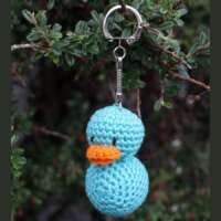 Turquoise Duck Key Ring thumbnail
