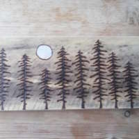 Moonlit Pine Trees - Large thumbnail