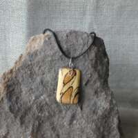 Spalted Beech Straight Sided Pendant thumbnail