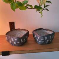 Two Black Stone Pots thumbnail