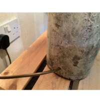 Stoneware Table Lamp with Hessian Shade thumbnail