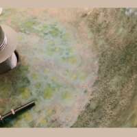 Green Crystals and Sea Salt Glaze Basin thumbnail