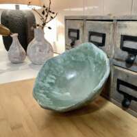 Green Textured Stone Bowl thumbnail