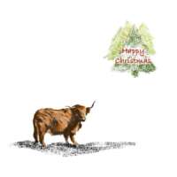 Pack of 5 Square Christmas Cards 1 thumbnail