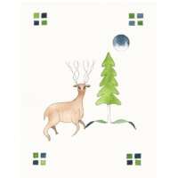 Pack of 5 Square Abstract Christmas Cards by Kevin O'Neill thumbnail