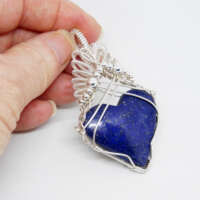 Wire Wrapped Lapis Lazuli Necklace thumbnail