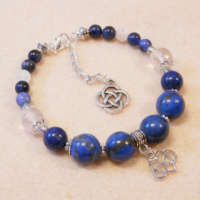 Lapis Lazuli Memory Wire Bracelet thumbnail