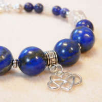 Lapis Lazuli Memory Wire Bracelet thumbnail