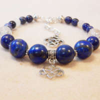 Lapis Lazuli Memory Wire Bracelet thumbnail