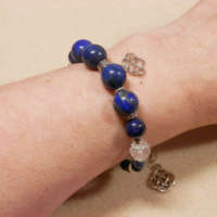 Lapis Lazuli Memory Wire Bracelet thumbnail