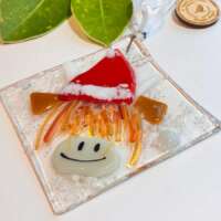 Fused Glass Hamish Santa Hanger thumbnail
