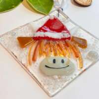 Fused Glass Hamish Santa Hanger thumbnail