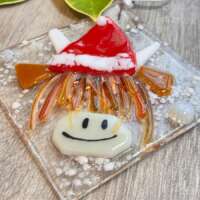 Fused Glass Hamish Santa Hanger thumbnail