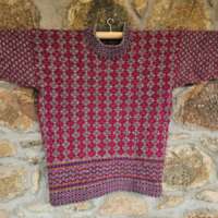 Logie Jumper Grey Fuchsia thumbnail