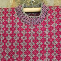 Logie Jumper Grey Fuchsia thumbnail
