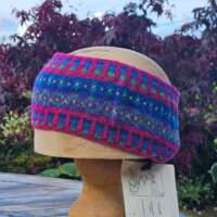 Fuchsia Pink Peerie Headband thumbnail
