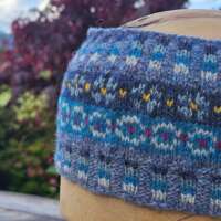 Twilight Blue Peerie Headband thumbnail
