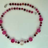 Pink Agate Necklace thumbnail