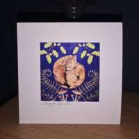 Sleeping Squirrel Card thumbnail