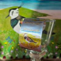Lapwing in Machair Wide Cuff Bracelet thumbnail