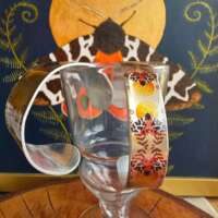 Rose Gold Garden Tiger Moth Cuff Bracelet thumbnail