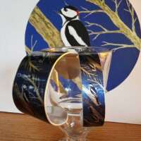 Great Spotted Woodpecker Cuff Bracelet thumbnail
