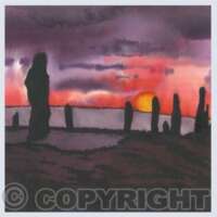 Pack of 5 Square Abstract Scotland Cards thumbnail