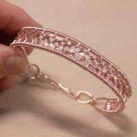 Rose Gold Plated Celtic Weave Bracelet thumbnail