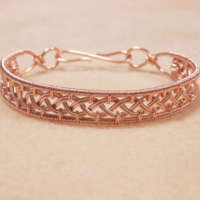 Rose Gold Plated Celtic Weave Bracelet thumbnail