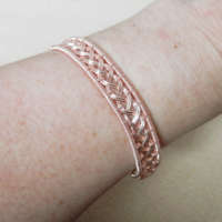 Rose Gold Plated Celtic Weave Bracelet thumbnail