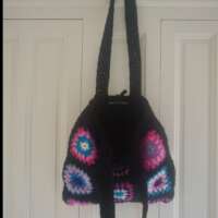 Crochet Granny Square Tote Bag thumbnail