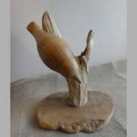 Pine Wood Nuthatch Sculpture thumbnail