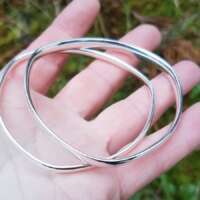 Sterling Silver Triangle Bangle thumbnail