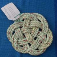 Turquoise Table Mat With Red Fleck thumbnail