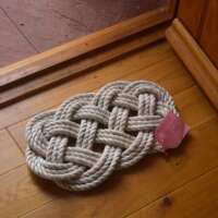Small White Yellow And Blue Ocean Floor Mat thumbnail