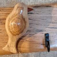 Spalted Oak Key Hanger with Oak Bird thumbnail
