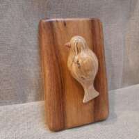Wall Hanging Spalted Beech Wood Bird thumbnail