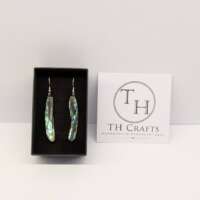 Abalone Shell Dangle Earrings thumbnail
