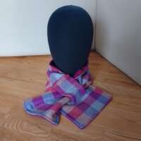Dahlia Pink Block Tweed Wrap Scarf thumbnail