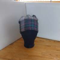 Checked Tweed Beanie Style Hat thumbnail