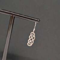 Sterling Silver Celtic Knot Drop Earrings thumbnail