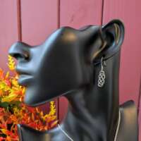 Sterling Silver Celtic Knot Drop Earrings thumbnail