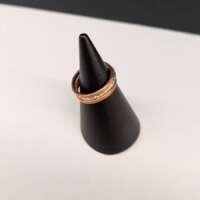 Copper and Silver Sparkle Stacking Rings thumbnail