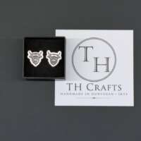 Highland Cow Silver Stud Earrings thumbnail