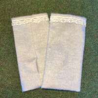 Cashmere Fingerless Gloves - Oyster Grey thumbnail