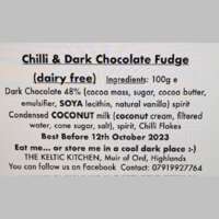 Dark Chocolate and Chilli Fudge 100g thumbnail