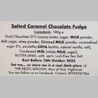 Salted Caramel Chocolate Fudge 100g thumbnail