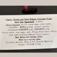 Cherry and Kirsch Dark Belgian Chocolate Fudge thumbnail