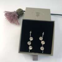 Sterling Silver Concave Disc Earrings thumbnail